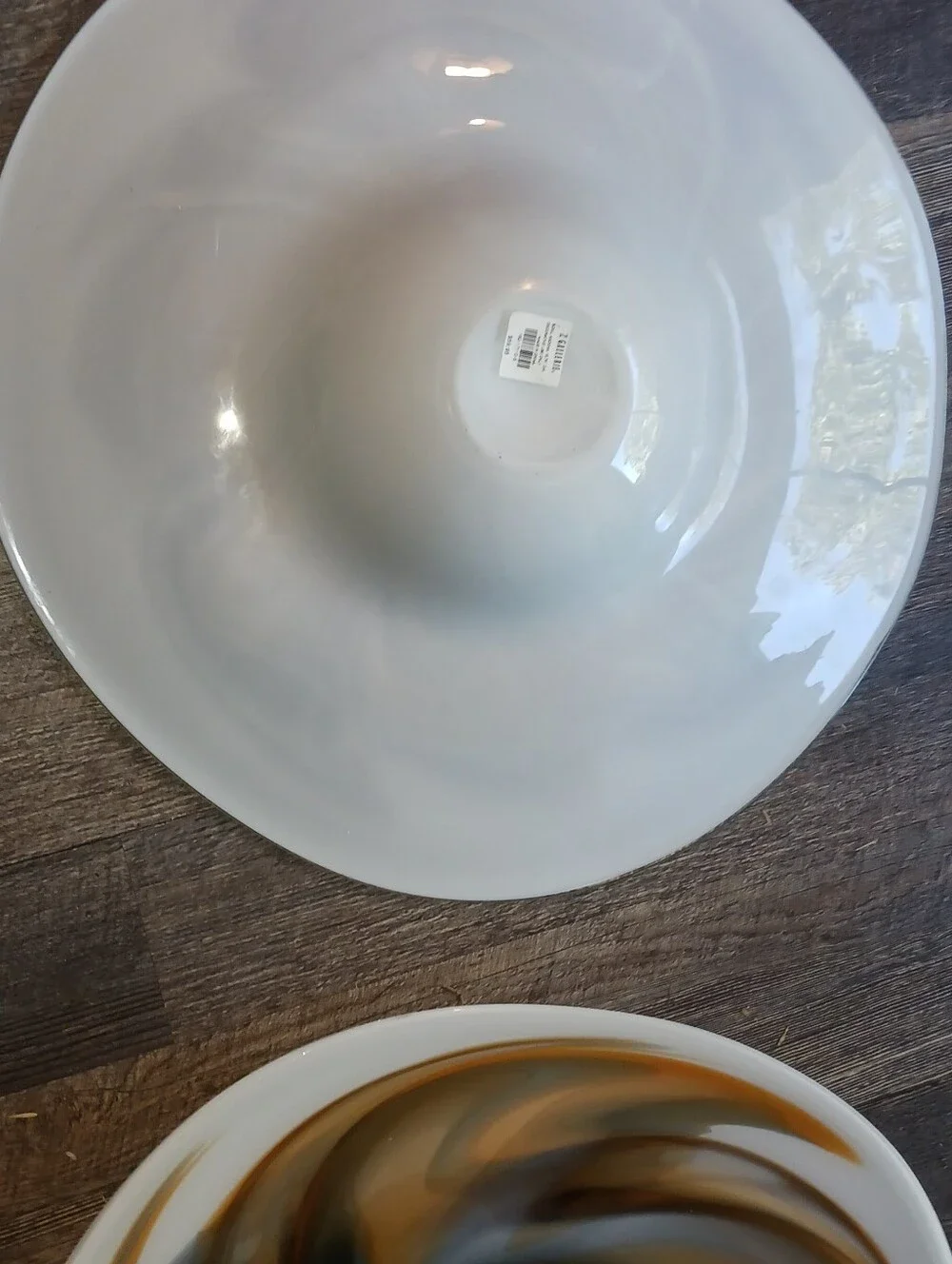Stunning Monster Big Brown Mystery Swirl Centerpiece Bowls 19.75 Anocha